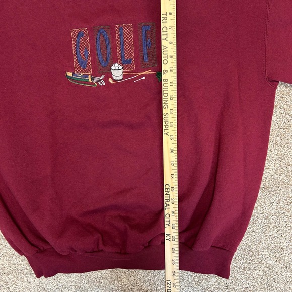 Vintage Golf Embroidered Crewneck Sweatshirt Men Size XL MC Sport Clubs - Picture 4 of 8